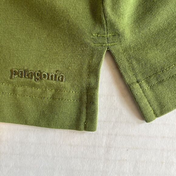 Patagonia Polo Shirt Men’s XL Green 1/4 Zip Organic Cotton Poly Stretch Golf - Picture 5 of 8